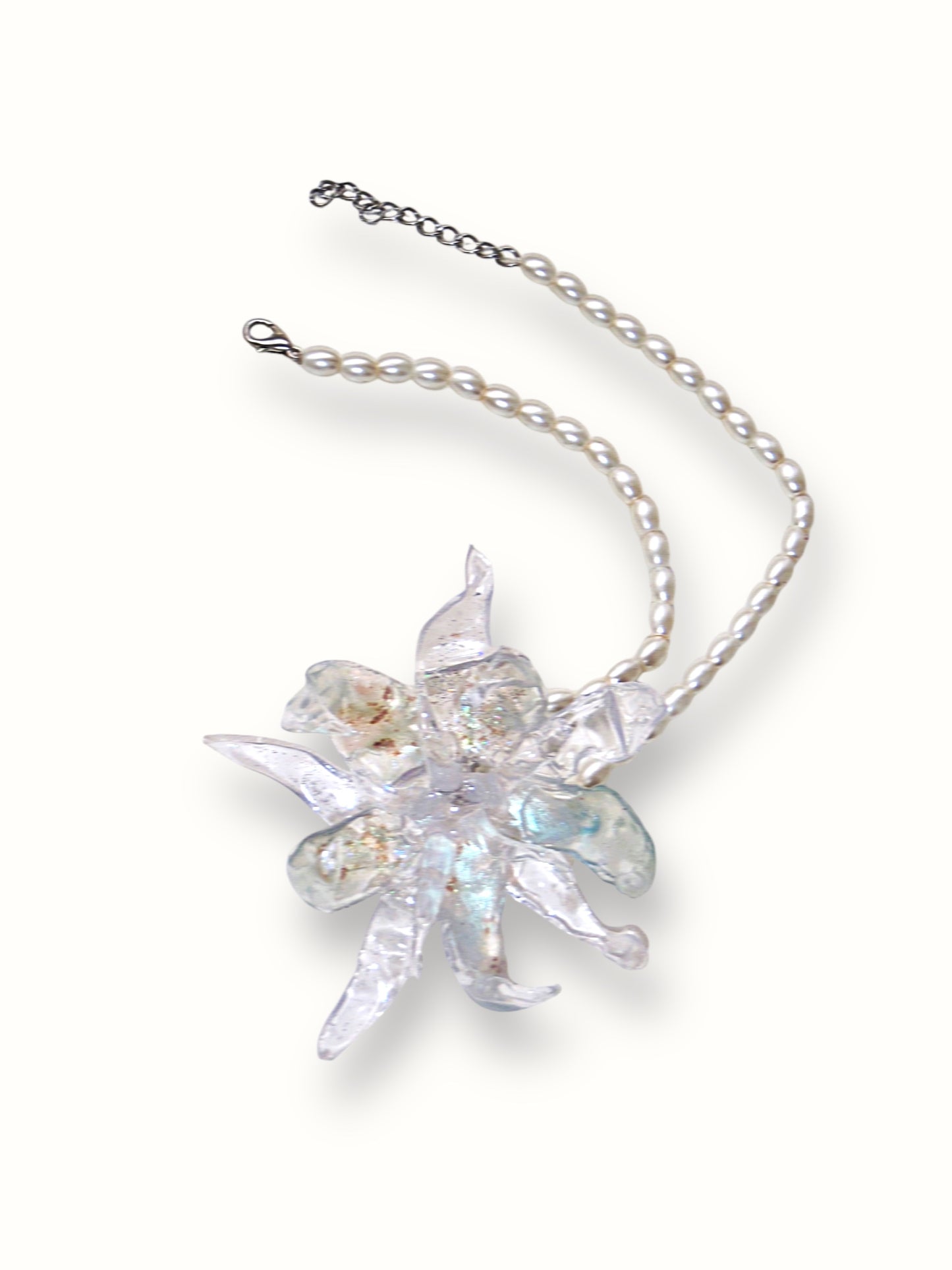 Blue Flower Necklace
