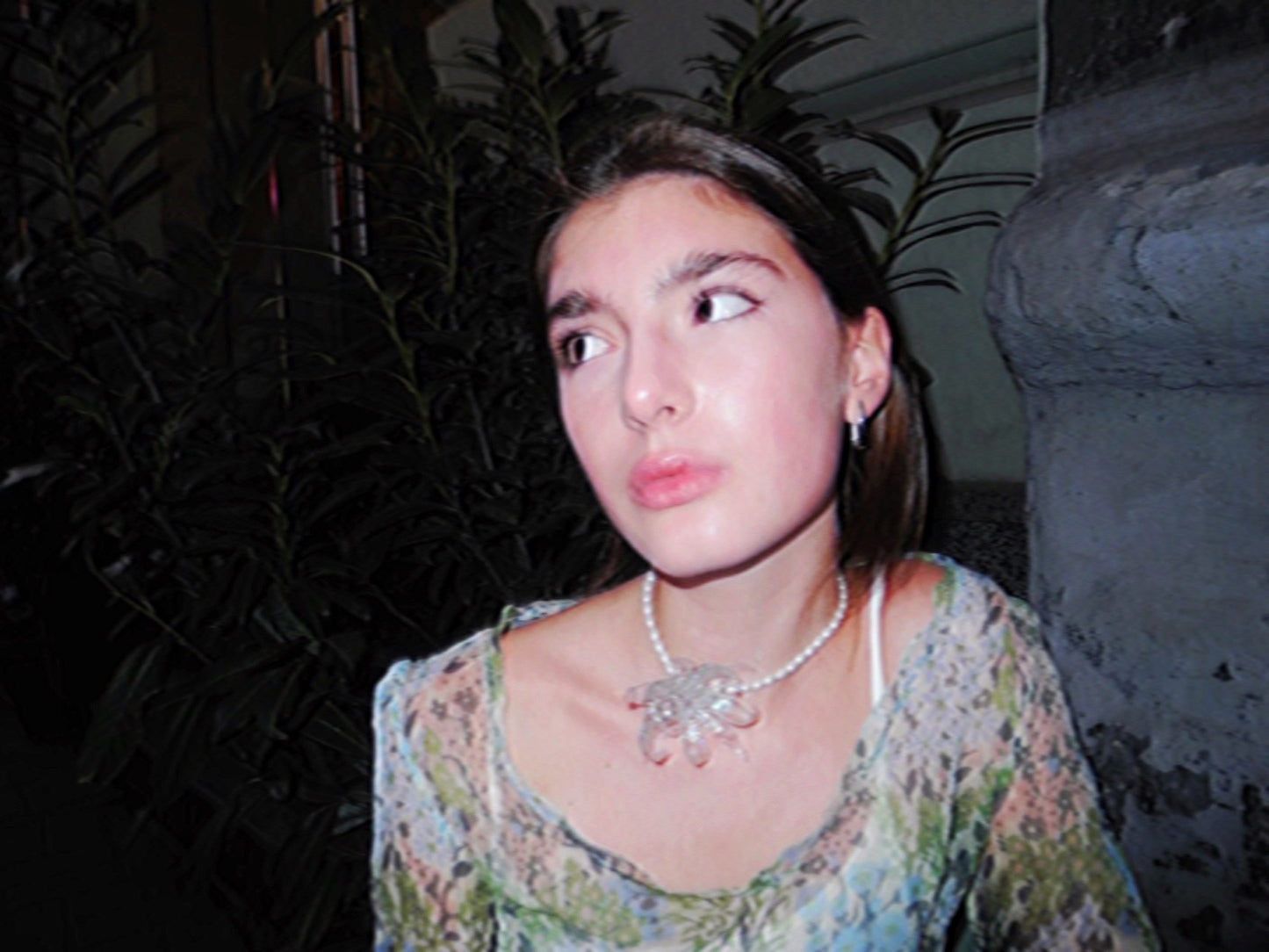 Blue Flower necklace