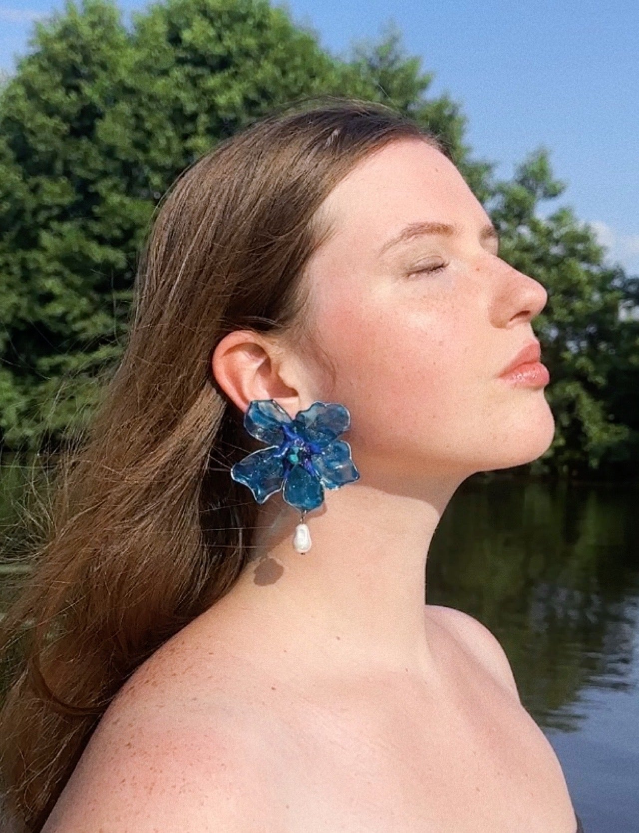 Сережки Blue As my Heart