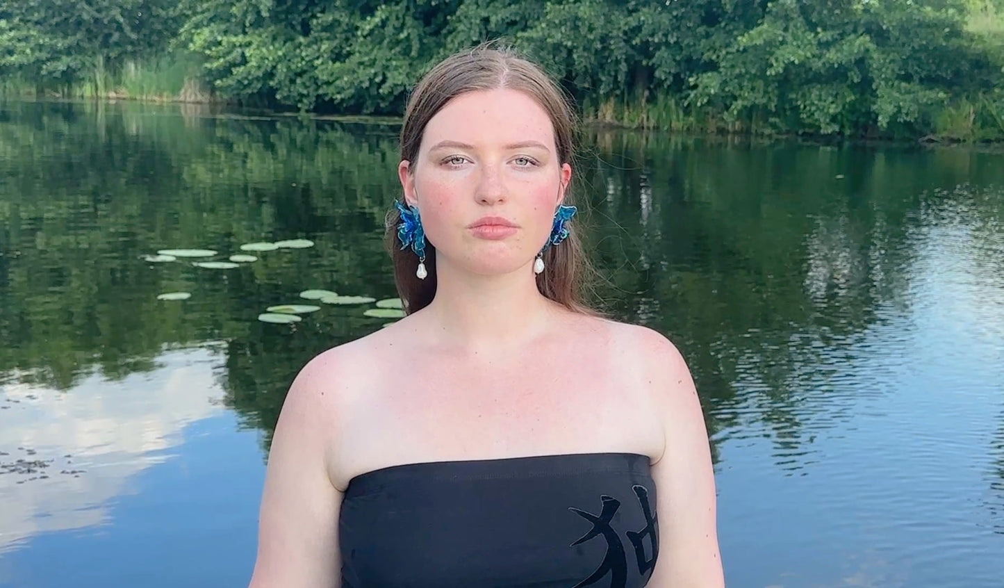 Сережки Blue As my Heart