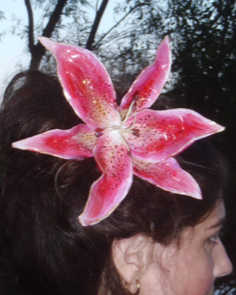 Tiger Lily hairclip