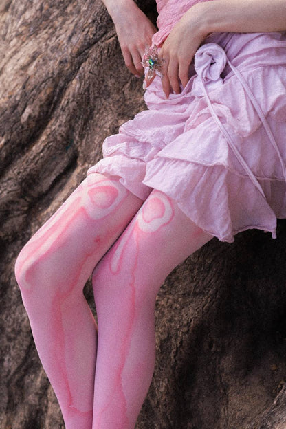 Pink Bow tights