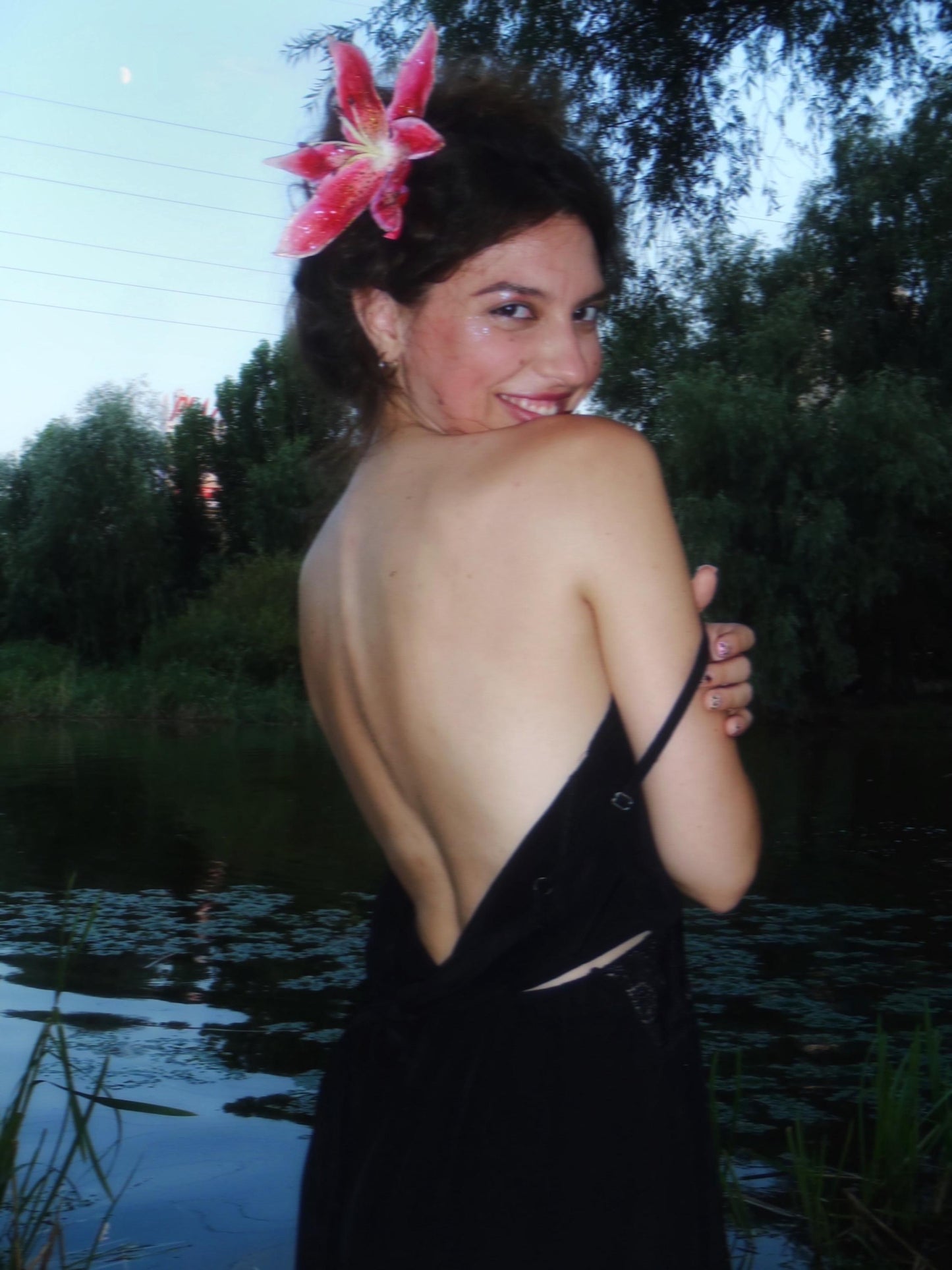 Tiger Lily hairclip